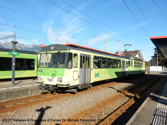Aigle-Leysin Bahn Chemin de fer Aigle–Leysin Grand Hotel TPC Eisenbahn Schweiz Wadtland Vaud Zahnradbahn