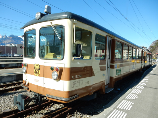 Aigle-Leysin Bahn Chemin de fer Aigle–Leysin Grand Hotel TPC Eisenbahn Schweiz Wadtland Vaud Zahnradbahn