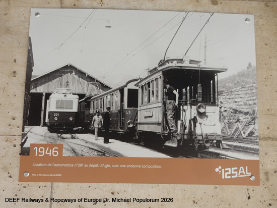 Aigle-Leysin Bahn Chemin de fer Aigle–Leysin Grand Hotel TPC Eisenbahn Schweiz Wadtland Vaud Zahnradbahn