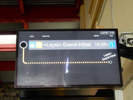 Aigle-Leysin Bahn Chemin de fer Aigle–Leysin Grand Hotel TPC Eisenbahn Schweiz Wadtland Vaud Zahnradbahn