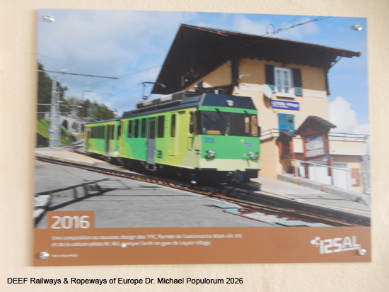 Aigle-Leysin Bahn Chemin de fer Aigle–Leysin Grand Hotel TPC Eisenbahn Schweiz Wadtland Vaud Zahnradbahn