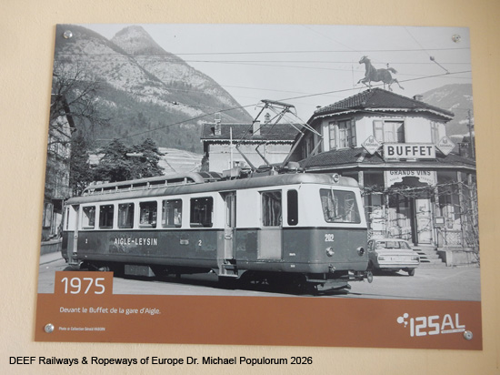 Aigle-Leysin Bahn Chemin de fer Aigle–Leysin Grand Hotel TPC Eisenbahn Schweiz Wadtland Vaud Zahnradbahn