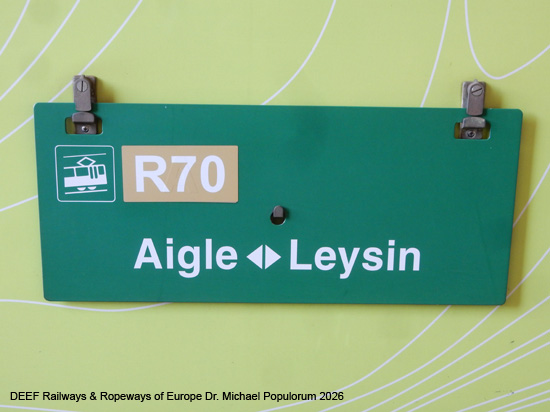 Aigle-Leysin Bahn Chemin de fer Aigle–Leysin Grand Hotel TPC Eisenbahn Schweiz Wadtland Vaud Zahnradbahn