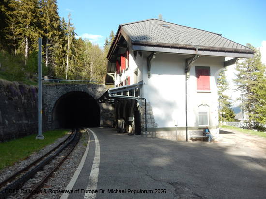Aigle-Leysin Bahn Chemin de fer Aigle–Leysin Grand Hotel TPC Eisenbahn Schweiz Wadtland Vaud Zahnradbahn