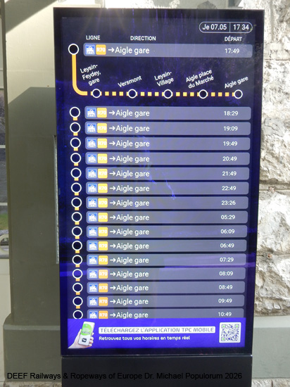 Aigle-Leysin Bahn Chemin de fer Aigle–Leysin Grand Hotel TPC Eisenbahn Schweiz Wadtland Vaud Zahnradbahn