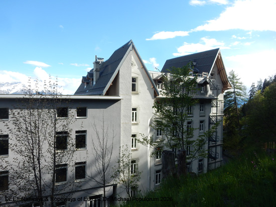 Aigle-Leysin Bahn Chemin de fer Aigle–Leysin Grand Hotel TPC Eisenbahn Schweiz Wadtland Vaud Zahnradbahn