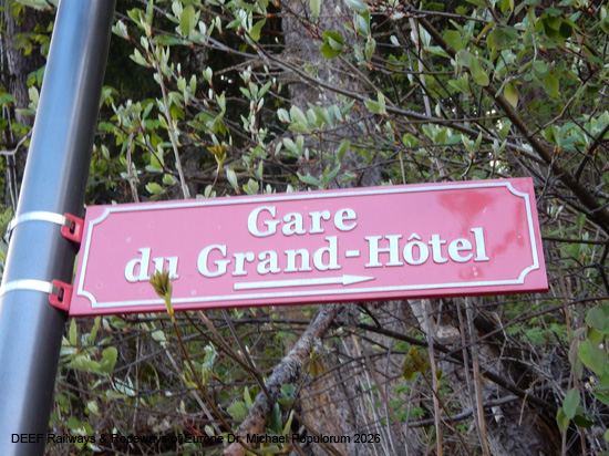 Aigle-Leysin Bahn Chemin de fer Aigle–Leysin Grand Hotel TPC Eisenbahn Schweiz Wadtland Vaud Zahnradbahn