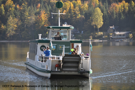 Solarschiff Altaussee Stern & Hafferl Salzkammergut Steiermark Schifffahrt Österreich
