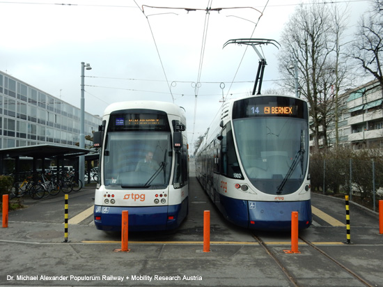 Straßenbahn Genf Tramway Geneve Schweiz Tram
