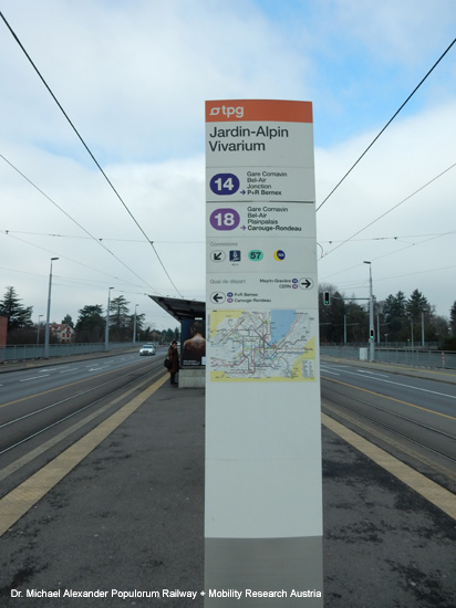 Straßenbahn Genf Tram de Geneve Schweiz Transports publics genevois