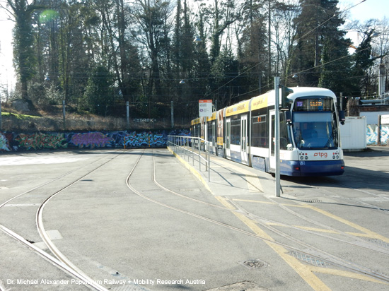 Straßenbahn Genf Tram de Geneve Schweiz Transports publics genevois