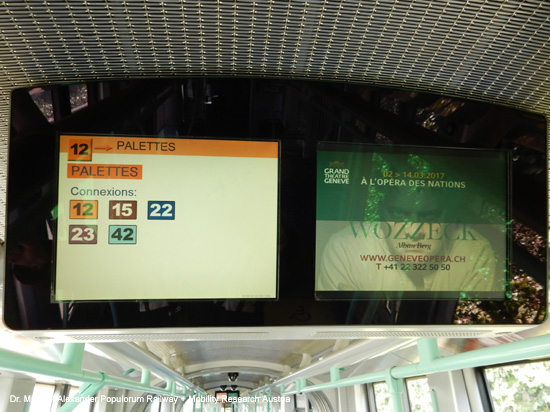 Straßenbahn Genf Tram de Geneve Schweiz Transports publics genevois