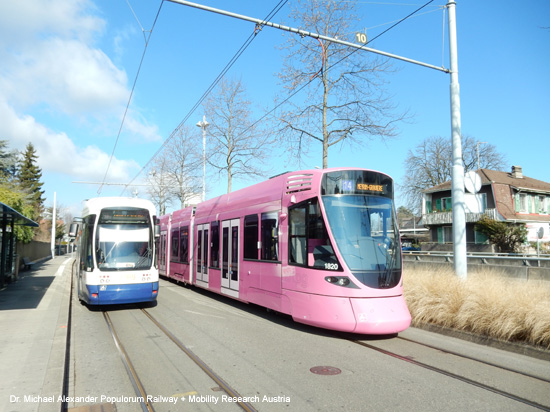 Straßenbahn Genf Tram de Geneve Schweiz Transports publics genevois