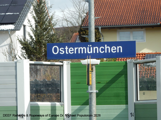 Bayerische Maximiliansbahn Eisenbahn München Rosenheim Bayern Deutschland