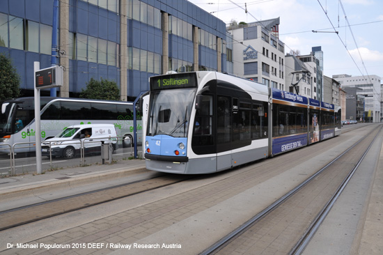 Straßenbahn Ulm Tram Baden-Württemberg Deutschland