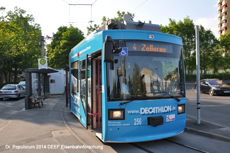 Straßenbahn Straba Würzburg Tram Bayern Deutschland