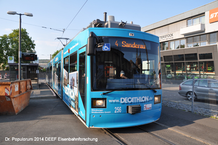 Straßenbahn Straba Würzburg Tram Bayern Deutschland