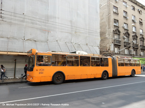 Obus Trolleybus Oberleitungsbus Belgrad Beograd Serbien