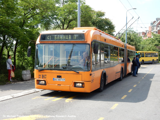 Obus Trolleybus Oberleitungsbus Belgrad Beograd Serbien