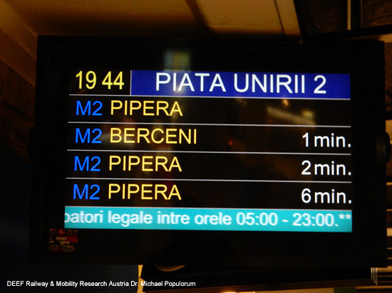 Metro Bukarest Metroul București ÖPNV Rumänien U-Bahn
