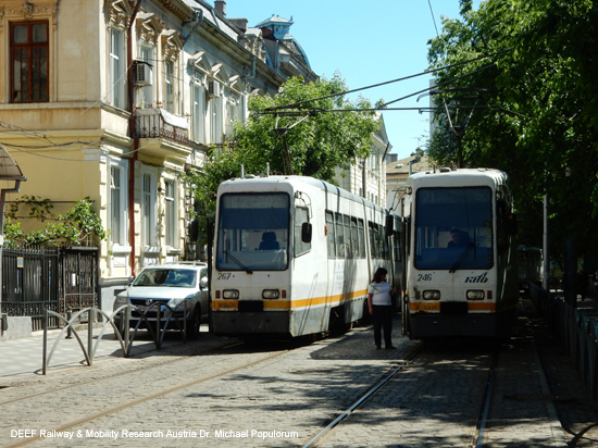 Straßenbahn Bukarest Tram Tramvai Bucuresti Rumänien ÖPNV