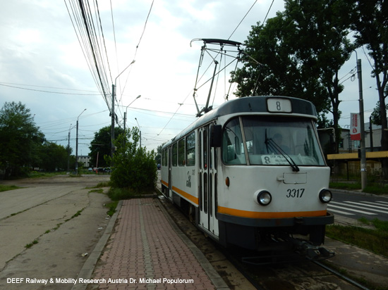 Straßenbahn Bukarest Tram Tramvai Bucuresti Rumänien ÖPNV