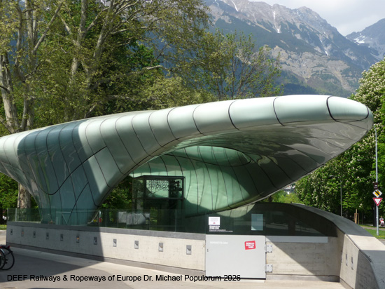 Hungerburgbahn Innsbruck Zaha Hadid Standseilbahn Österreich