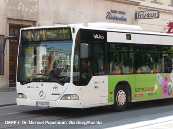 Autobus Linie J IVB Innsbruck Tirol