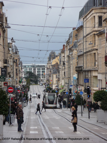 STAN Tramway sur pneumatiques Nancy Spurbus Straßenbahn Oberleitungsbus Frankreich