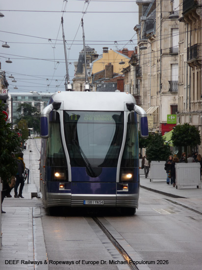 STAN Tramway sur pneumatiques Nancy Spurbus Straßenbahn Oberleitungsbus Frankreich