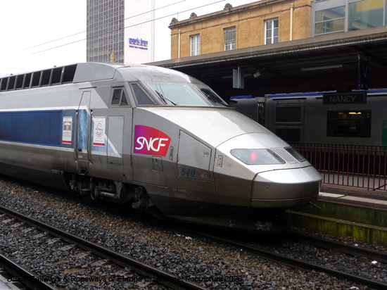 TGV Bahnhof Nancy Ville Eisenbahn Frankreich