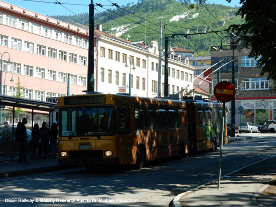 Obus Trolleybus Sarajevo Bosnien