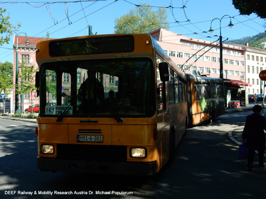 Obus Trolleybus Sarajevo Bosnien