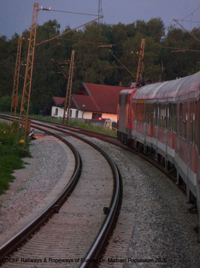 Bayerische Maximiliansbahn Eisenbahnstrecke Rosenheim Freilassing Salzburg Eisenbahn Bayern