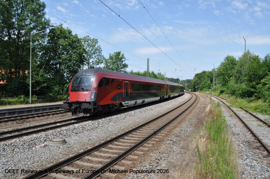 Bayerische Maximiliansbahn Eisenbahnstrecke Rosenheim Freilassing Salzburg Eisenbahn Bayern