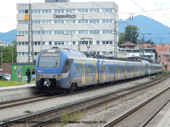 Bayerische Maximiliansbahn Eisenbahnstrecke Rosenheim Freilassing Salzburg Eisenbahn Bayern