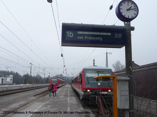 Bayerische Maximiliansbahn Eisenbahnstrecke Rosenheim Freilassing Salzburg Eisenbahn Bayern