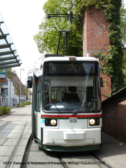 Augsburg Straßenbahn Tram AVG Bayern Schwaben Deutschland Tramway