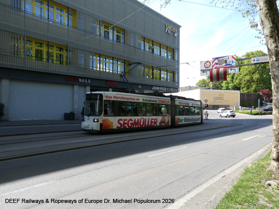 Augsburg Straßenbahn Tram AVG Bayern Schwaben Deutschland Tramway