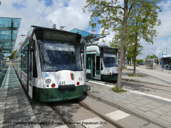 Augsburg Straßenbahn Tram AVG Bayern Schwaben Deutschland Tramway