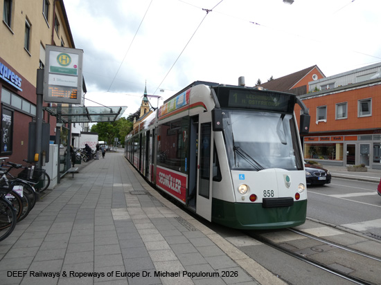 Augsburg Straßenbahn Tram AVG Bayern Schwaben Deutschland Tramway