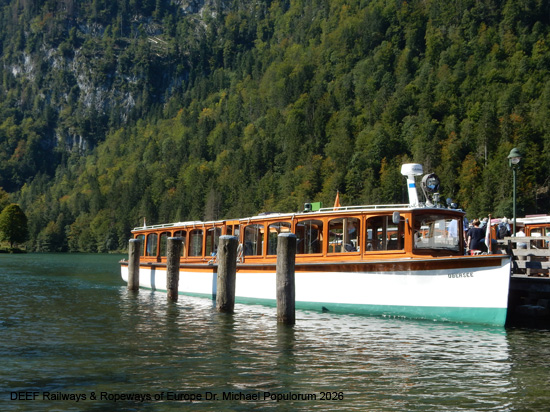 Königssee Schifffahrt Schiff Boot Berchtesgaden Bayern Deutschland