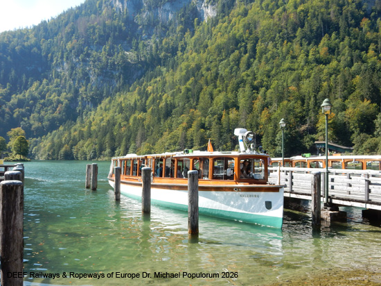 Königssee Schifffahrt Schiff Boot Berchtesgaden Bayern Deutschland