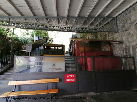 Standseilbahn Territet–Glion, Chemin de fer funiculaire Montreux Waadt Vaud Schweiz
