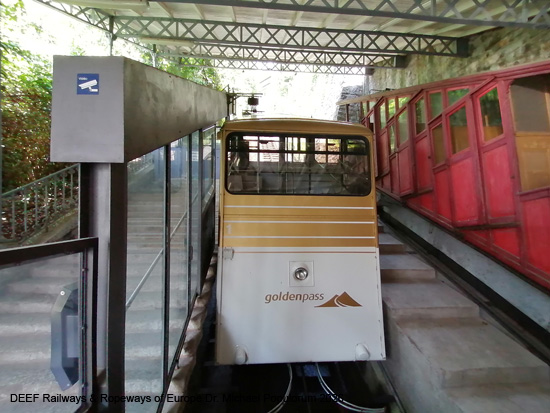 Standseilbahn Territet–Glion, Chemin de fer funiculaire Montreux Waadt Vaud Schweiz