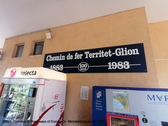 Standseilbahn Territet–Glion, Chemin de fer funiculaire Montreux Waadt Vaud Schweiz