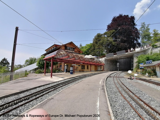 Standseilbahn Territet–Glion, Chemin de fer funiculaire Montreux Waadt Vaud Schweiz