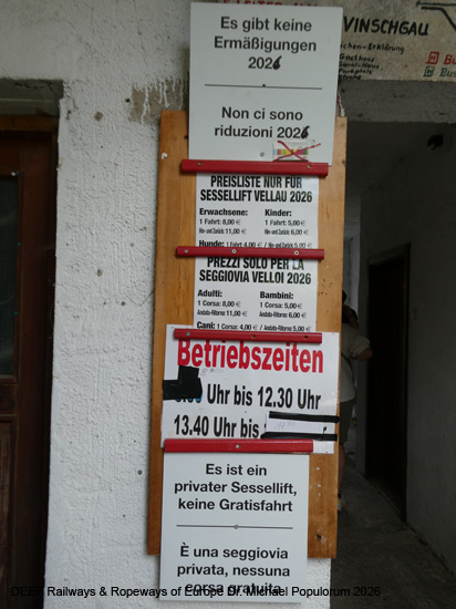 Sessellift Algund Vellau Meran Südtirol
