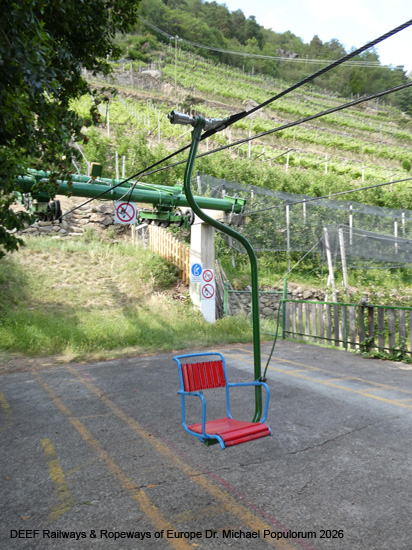 Sessellift Algund Vellau Meran Südtirol