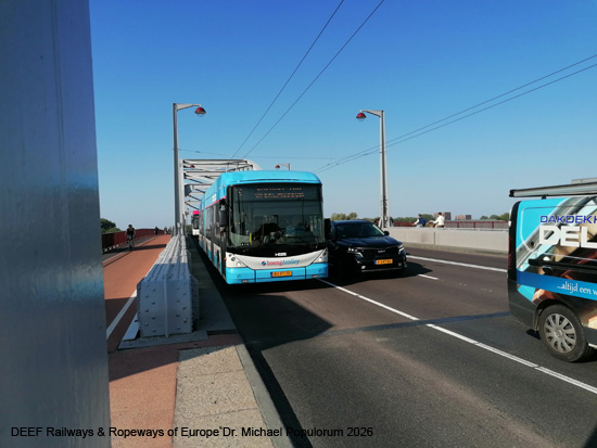 Arnheim Trolleybus Oberleitungsbus Arnhem Holland Gelderland ÖPNV